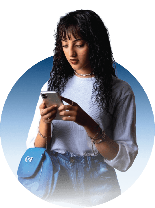 Woman sending money